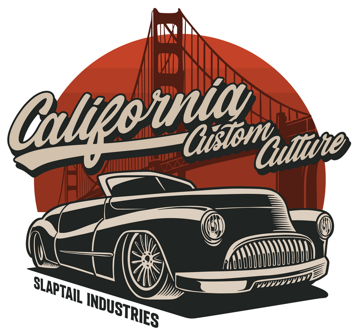 California Classic Car T-Shirt — Vintage Golden Gate Hot Rod Tee