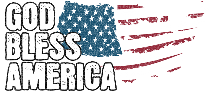 God Bless America Distressed Flag T-Shirt