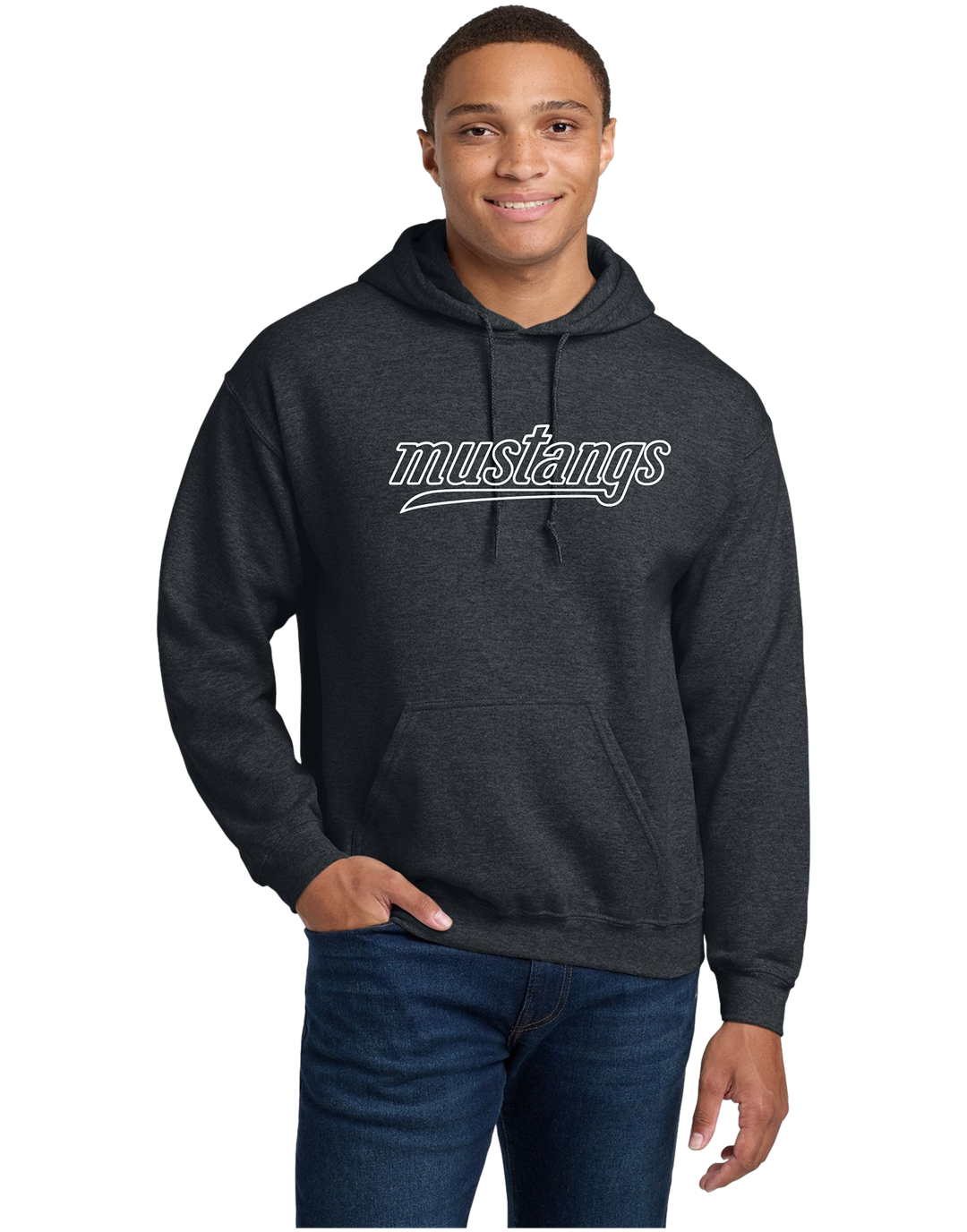 Gildan 18500 Hooded Sweatshirt - Mustangs Fall Gear(2)