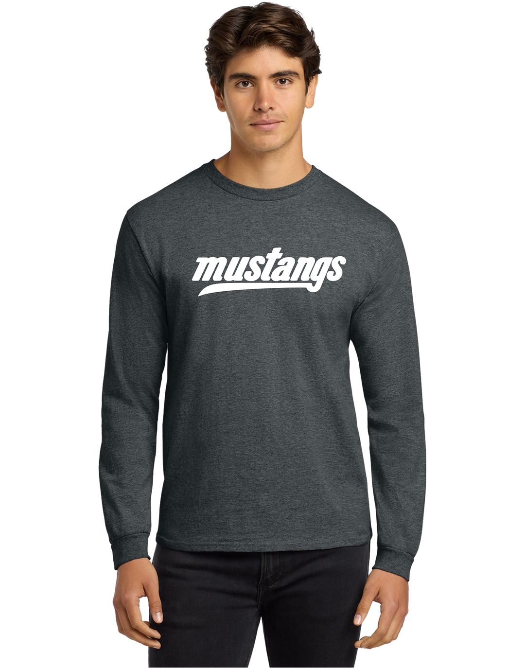 8400 Gildan® DryBlend® 50 Cotton/50 Poly Long Sleeve T-Shirt - Mustangs Fall Gear(1)