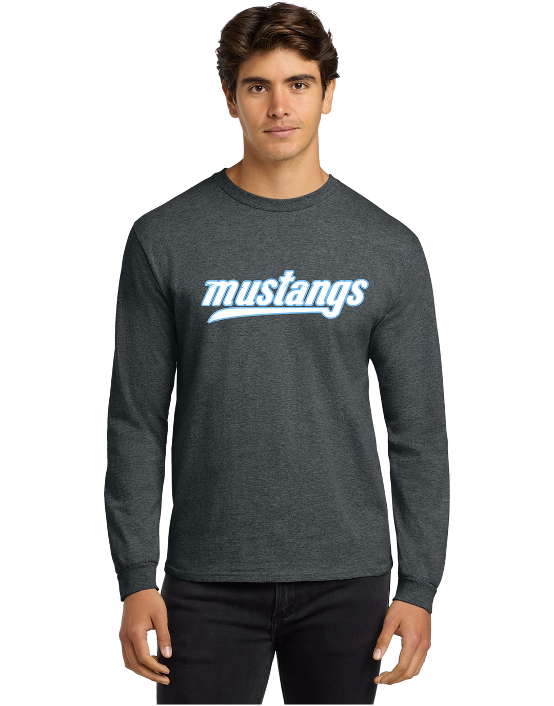 8400 Gildan® DryBlend® 50 Cotton/50 Poly Long Sleeve T-Shirt - Mustangs Fall Gear(3)