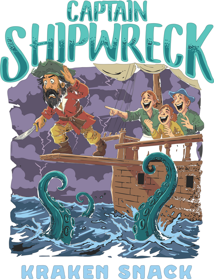 Captain Shipwreck - Kraken Snack - Nautical Adventure T-Shirt