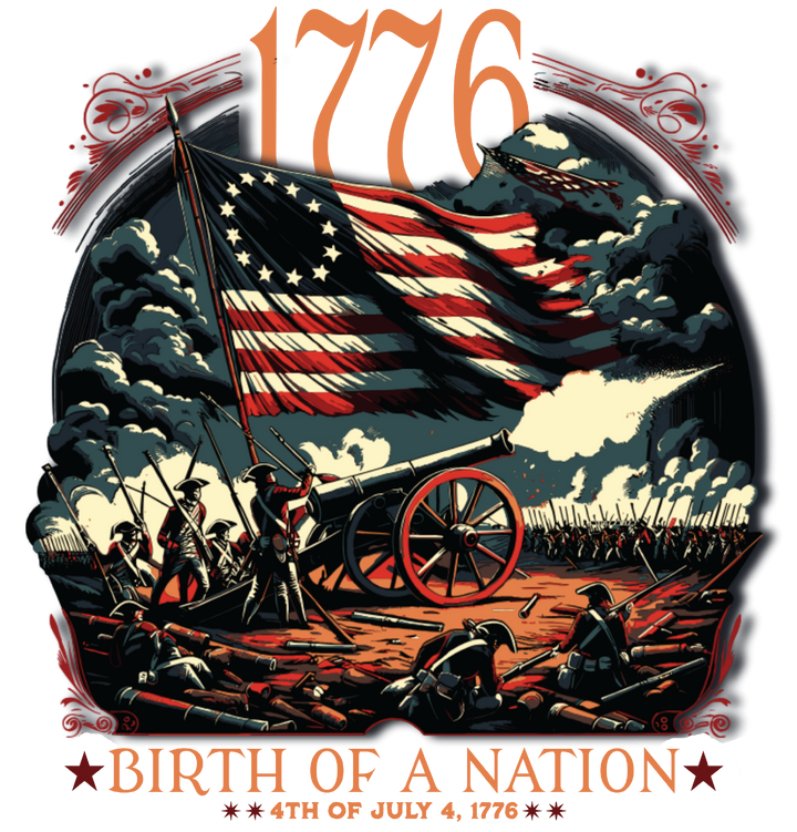 1776 Birth of a Nation Patriotic T-Shirt