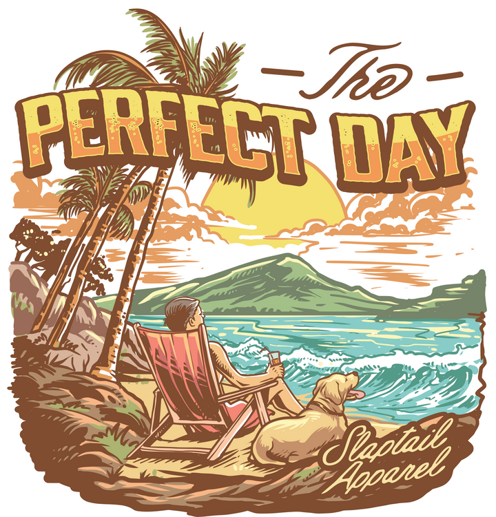 Perfect Day Beach T-Shirt — Tropical Vacation Graphic Tee